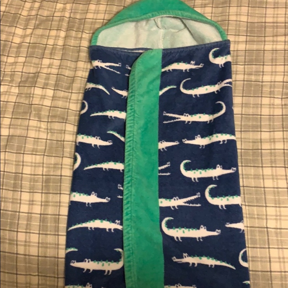 Pottery Barn kids baby boy towel